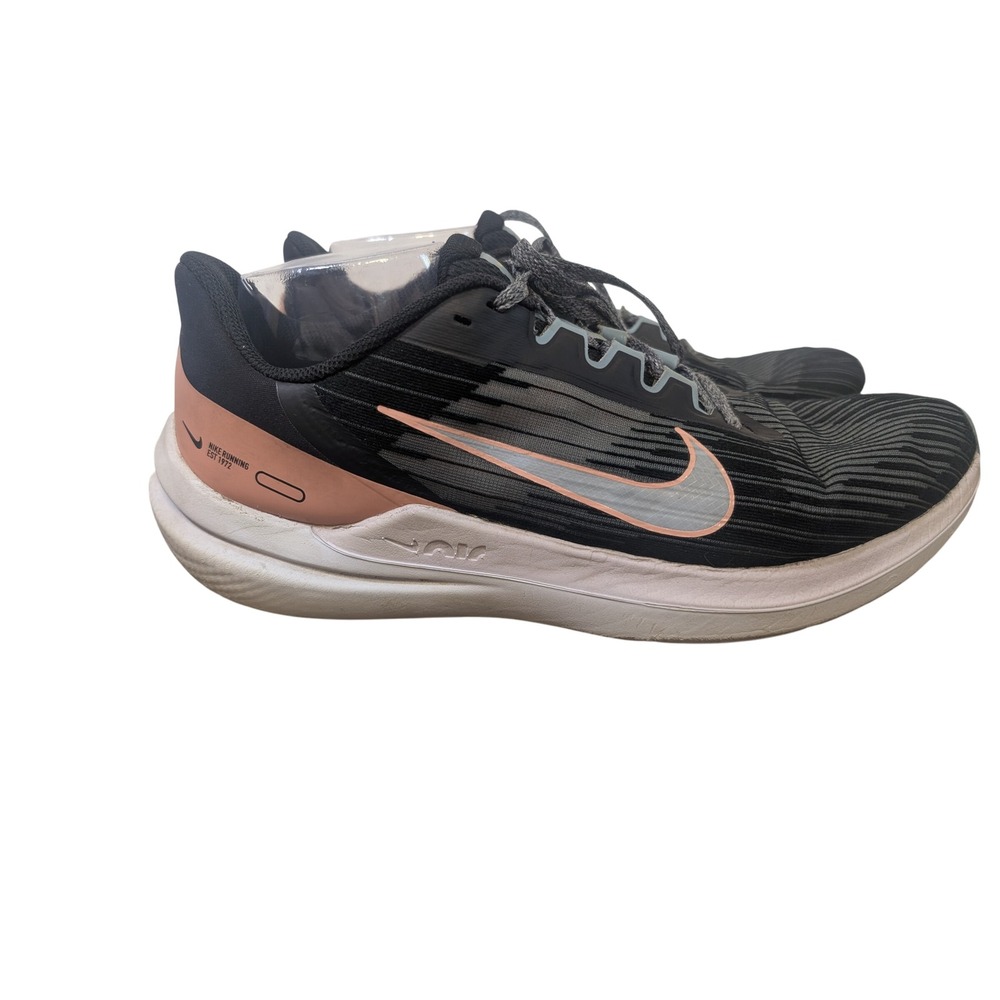 Nike Running Zoom Winflo 9 Black Pink‎ Running Shoes Sneakers sz 12